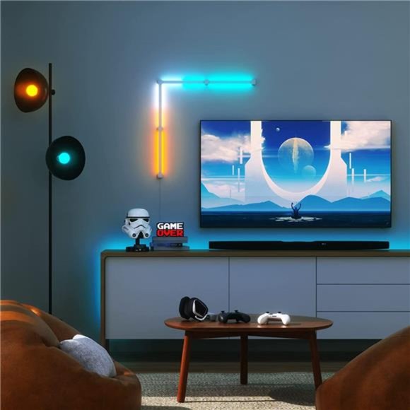 Lines Smart RGBW 16M+ Color LED Dimmable Gaming 90 Degree Smarter Kit (4 Lines) - Picture 2 of 7